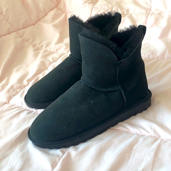 black fur boots - Picture 3 of 5